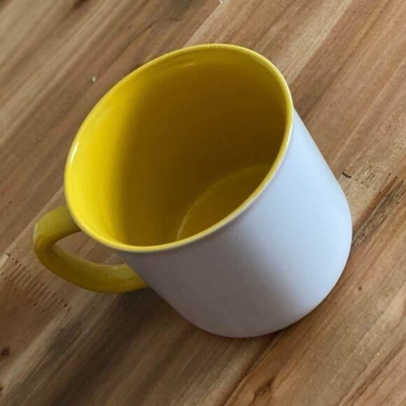 SQUEEZE THE DAY large mug Lemon mug Lemon decoration yellow coffee mug summer - Picture 3 of 4